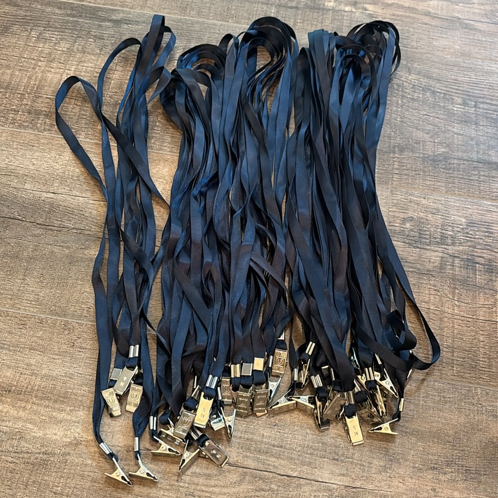 45ct Navy‎ Blue Lanyards with 1 clip